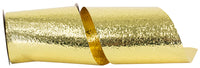 Gold 3-7 8 Inch Cracked Ice Display Heavyweight Unwired Ribbon for Wreaths & Bows