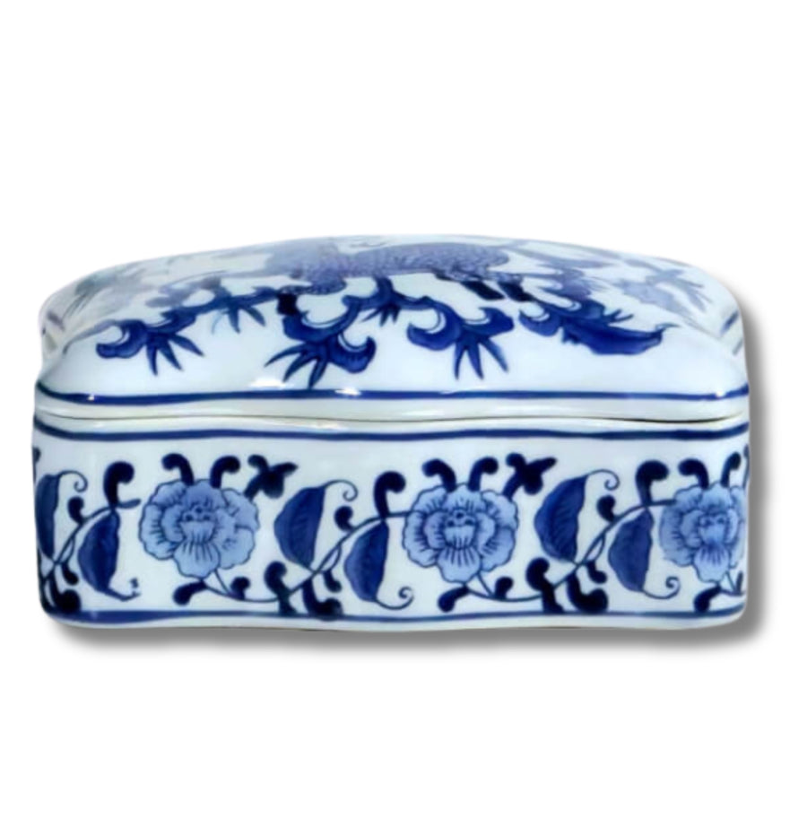 Chapin Blue & White Porcelain Box