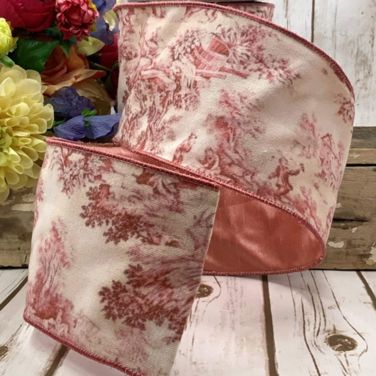 Toile Rouge Canvas Ribbon 4 Inch x 10 Yards
