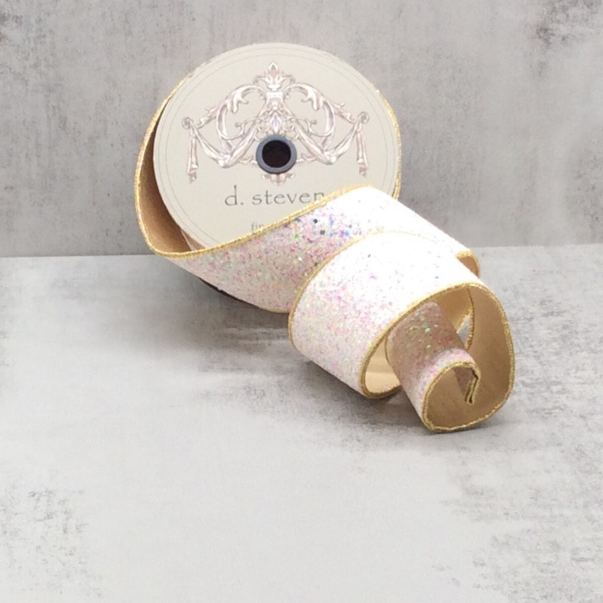 Iridescent Sugar Plum Glitter Ribbon 2.5" x 10 Yds