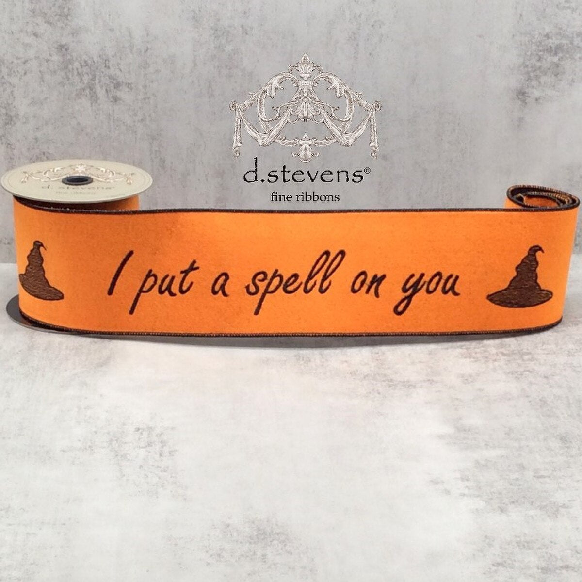 Orange Black Ribbon Felt I Put A Spell On You