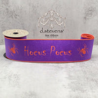 Hocus Pocus Orange Purple Felt Ribbon 4