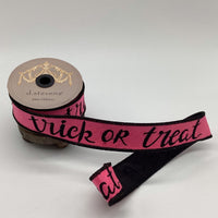Trick Or Treat Hot Pink Ribbon 1.5