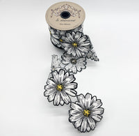 Daisy Garland White Ribbon Felt Embroidery 3