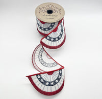 Americana Bunting Red White Blue Felt Embroidery 4