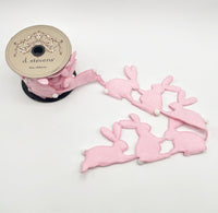 Pink Ribbon Rabbit Garland 3.5 Inch x 3 Yards