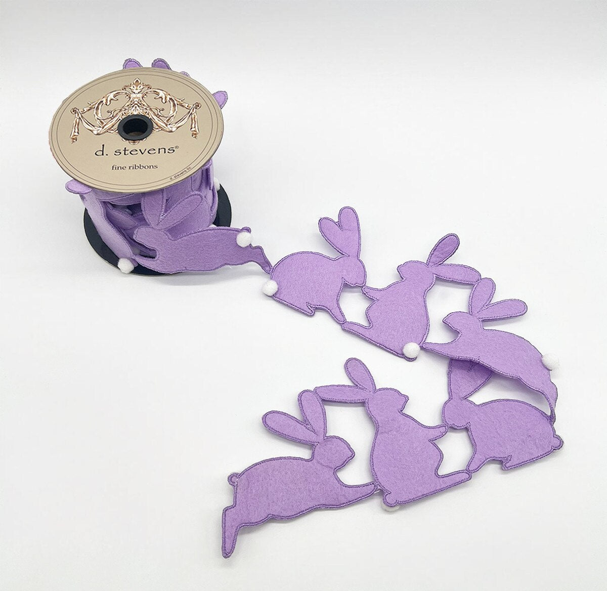 Lavender Ribbon Rabbit Garland 3.5 Inch x 3 Yards