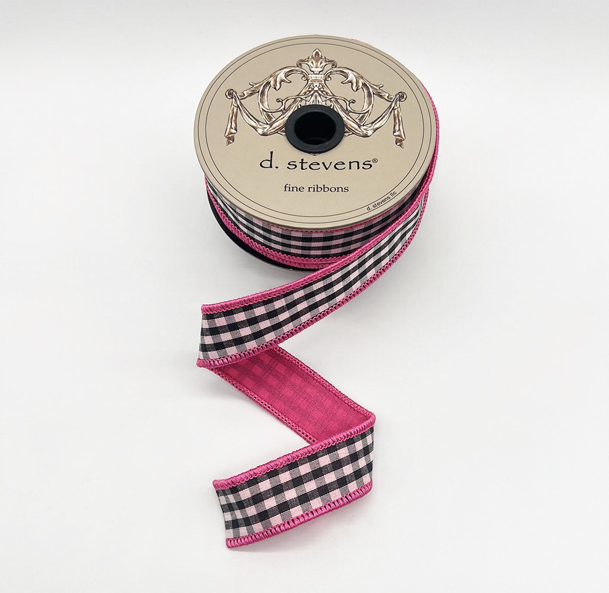 Hot Pink Gingham Check Ribbon 1 Inch x 10 Yards