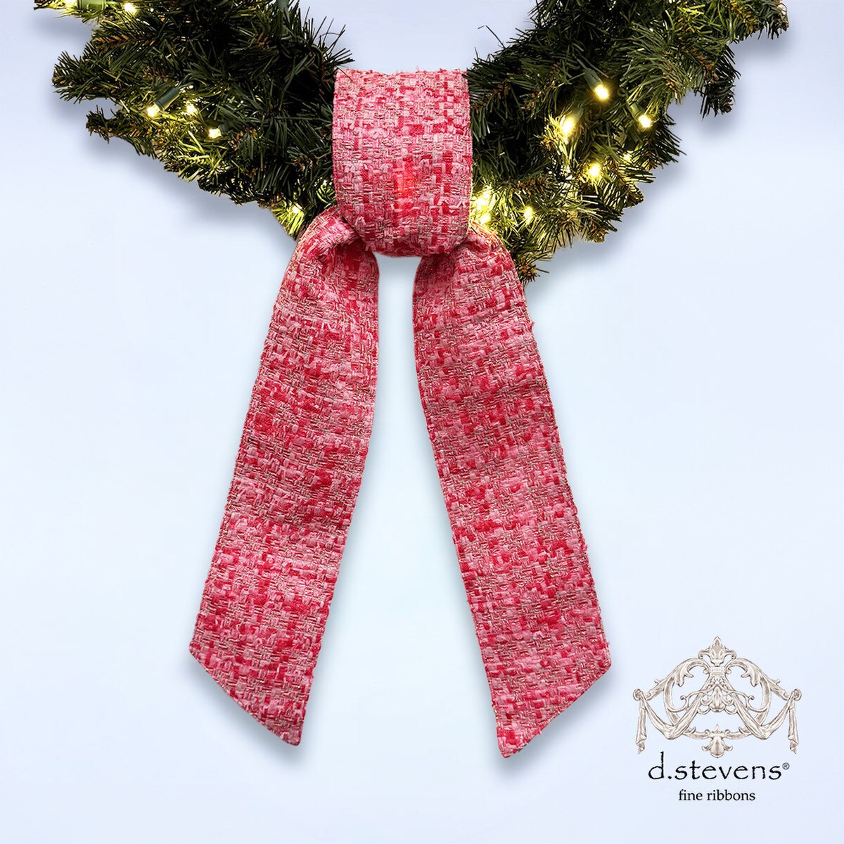 Blissful Boucle Sash Ribbon Pink Hot Pink 4x56 Inches