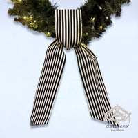 Canvas Stripe Ribbon Natural Black 4