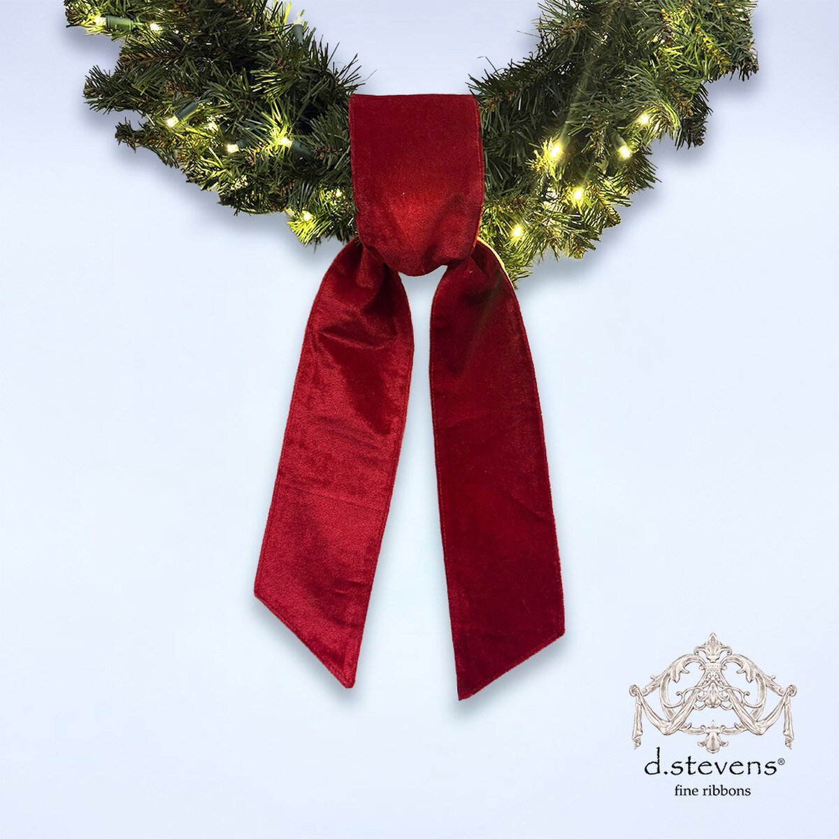 Red Velvet Sash with Metallic Gold Back, 4 x 56 Inches