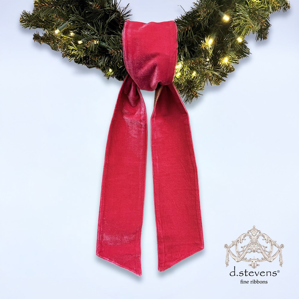 Hot Pink Velvet Sash Ribbon with Metallic Gold Back 4 x 56