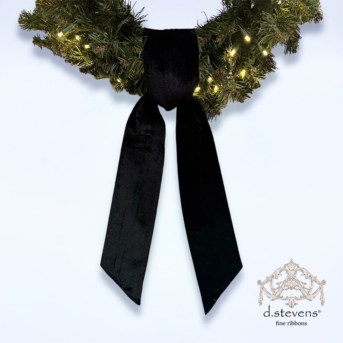 Black Velvet Sash Ribbon 4" x 56"