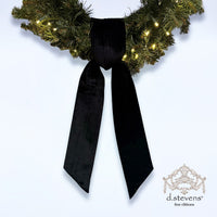 Black Velvet Sash Ribbon 4