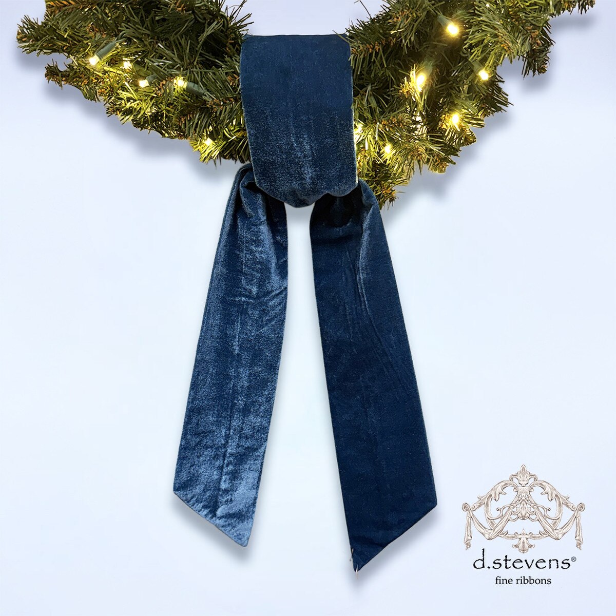 Dark Teal Velvet Sash Ribbon 4" x 56"