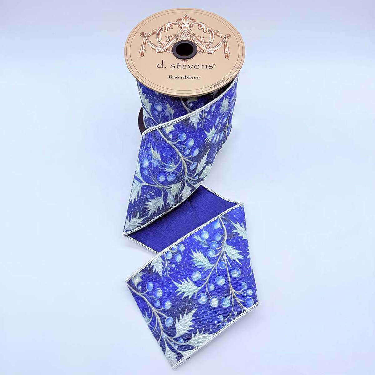 Berry Blue Taffeta Ribbon 4 Inch x 10 Yards