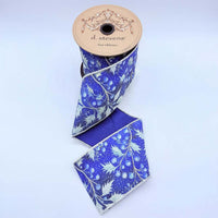 Berry Blue Taffeta Ribbon 4 Inch x 10 Yards