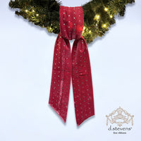 Hot Pink Velvet Sash with Clear Rhinestones 4