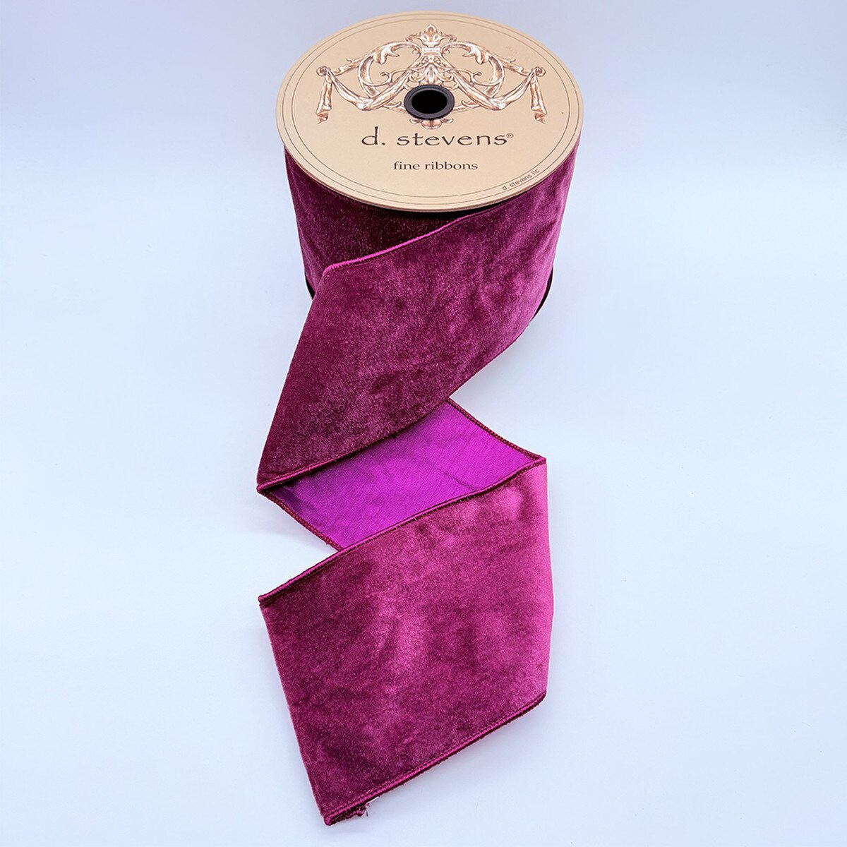 Purple Velvet Ribbon 4 Inch x 10 Yards