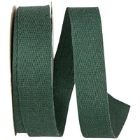 Hunter 7 8 Inch Twill Herringbone Cotton Ribbon for Wreaths & Bows