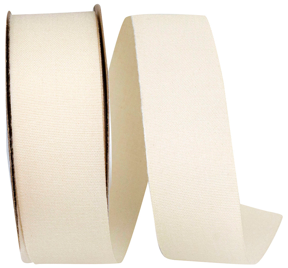 Natural 1 Inch Cotton Tape Natural Ribbon for Wreaths & Bows