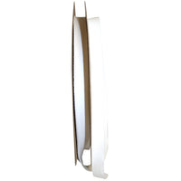 White 5 8 Inch Cotton Med Wt Twill White Ribbon Rd for Wreaths & Bows
