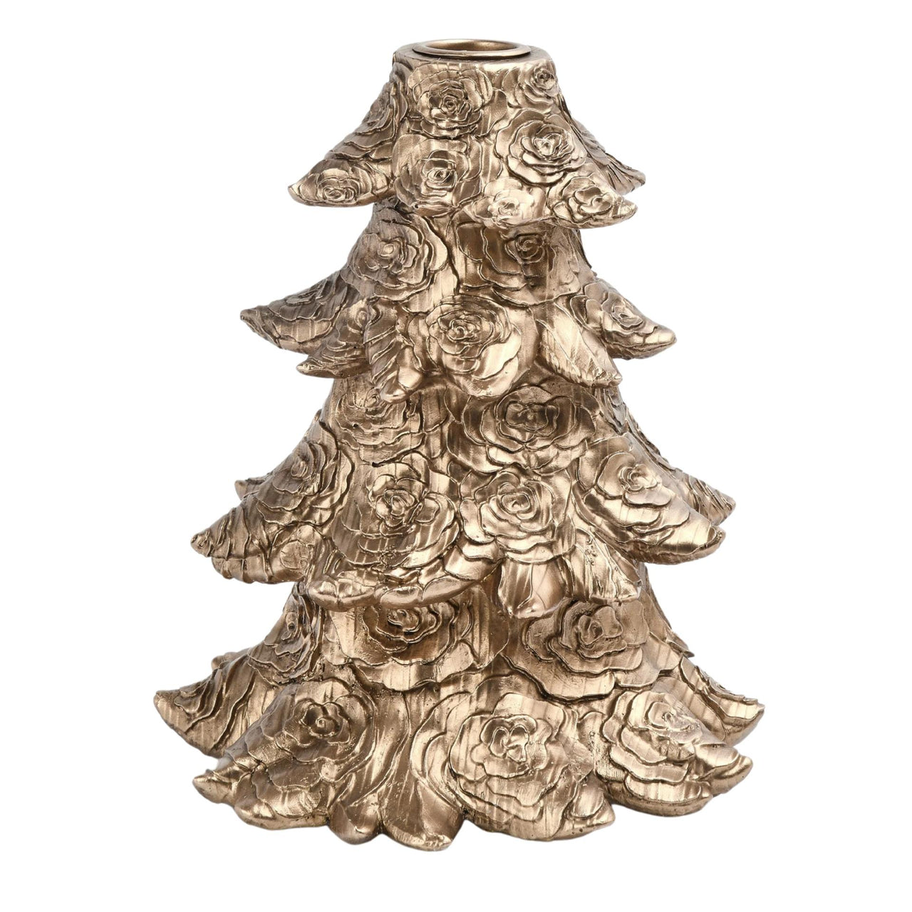 Sm. Rose Xmas Tree Candleholder