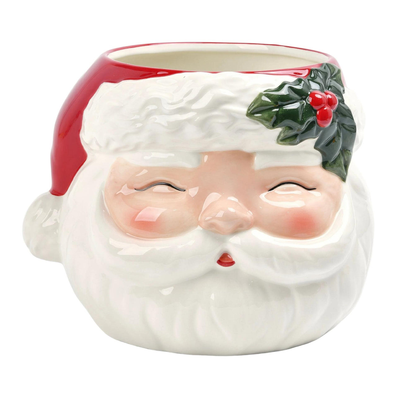Santa Head Vase