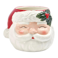 Santa Head Vase