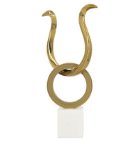 Piper Gold & Marble Sculpture