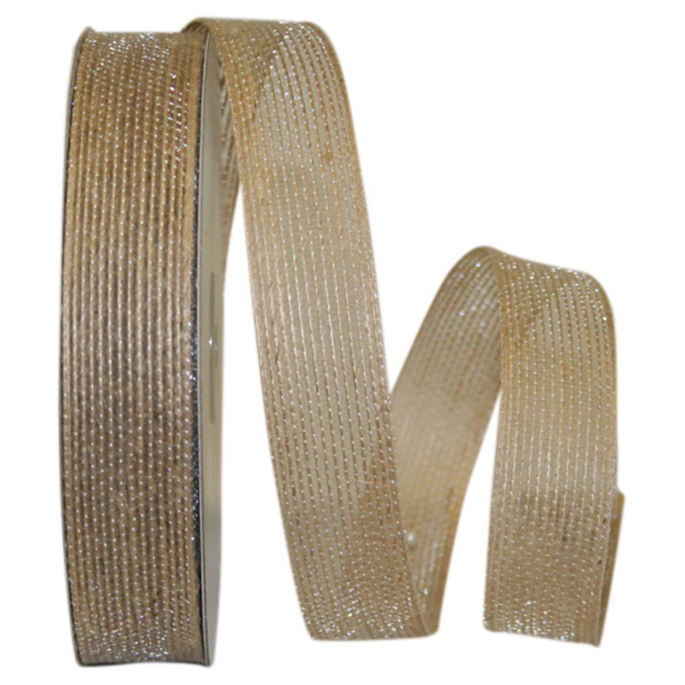 Natural Ribbon 1 Inch for Wreaths and Bows Natural Color