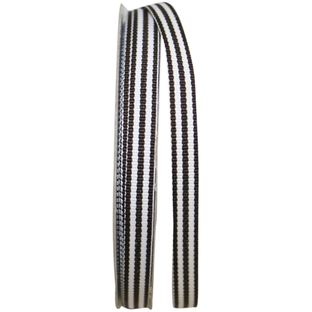 Black 3 8 Inch Grosgrain Stripes Ribbon Rd for Wreaths & Bows