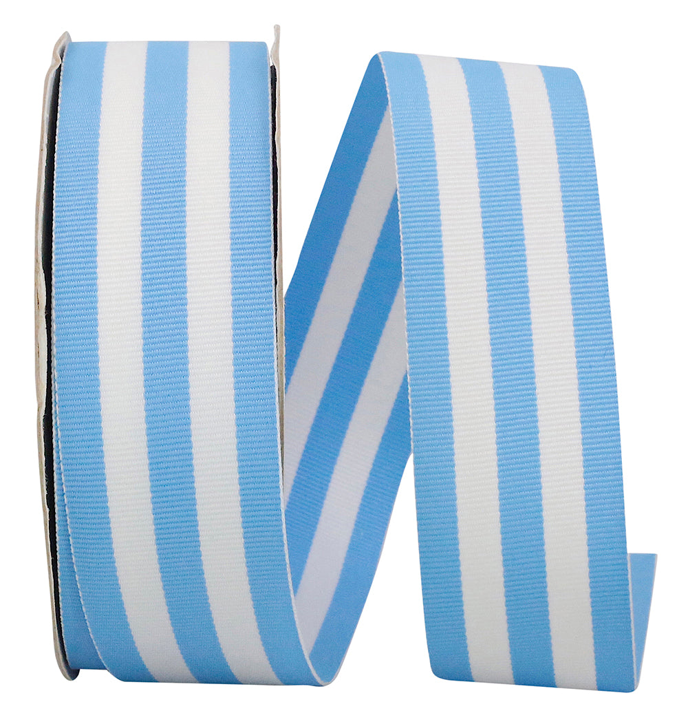 Light 1-1 2 Inch Grosgrain Stripes Ribbon Rd for Wreaths & Bows