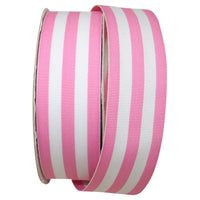 Pink 1-1 2 Inch Grosgrain Stripes Ribbon Rd for Wreaths & Bows