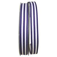 Purple 5 8 Inch Grosgrain Stripes Ribbon Rd for Wreaths & Bows