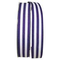 Purple 7 8 Inch Grosgrain Stripes Ribbon Rd for Wreaths & Bows