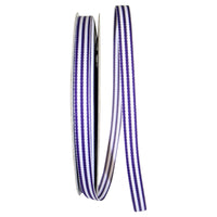 Purple 3 8 Inch Grosgrain Stripes Ribbon Rd for Wreaths & Bows