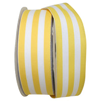 Yellow 1-1 2 Inch Grosgrain Stripes Ribbon Rd for Wreaths & Bows