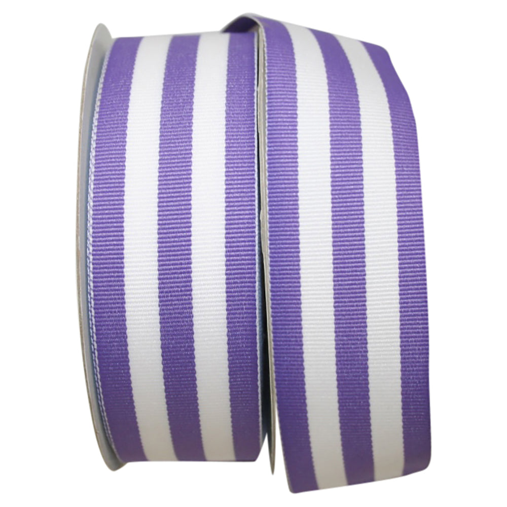 Lavender 1-1 2 Inch Grosgrain Stripes Ribbon Rd for Wreaths & Bows