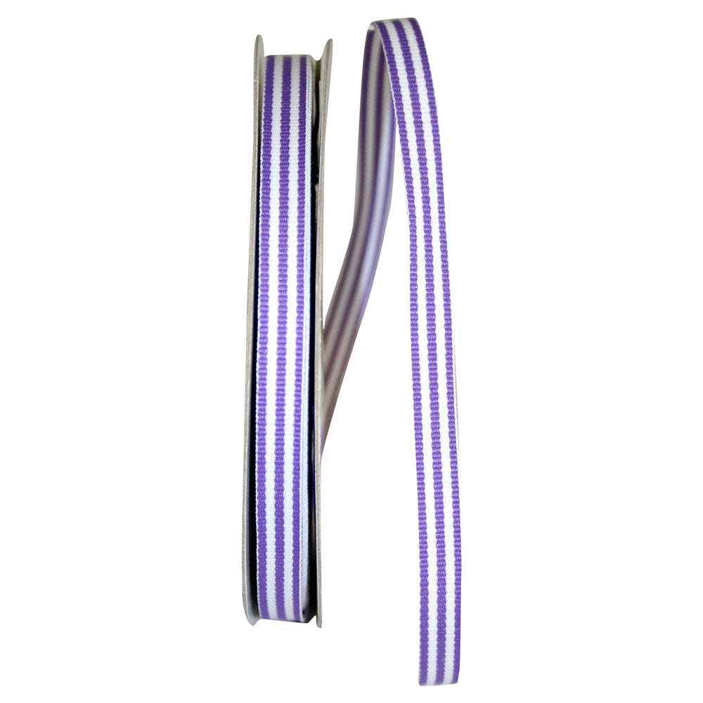 Lavender 3 8 Inch Grosgrain Stripes Ribbon Rd for Wreaths & Bows