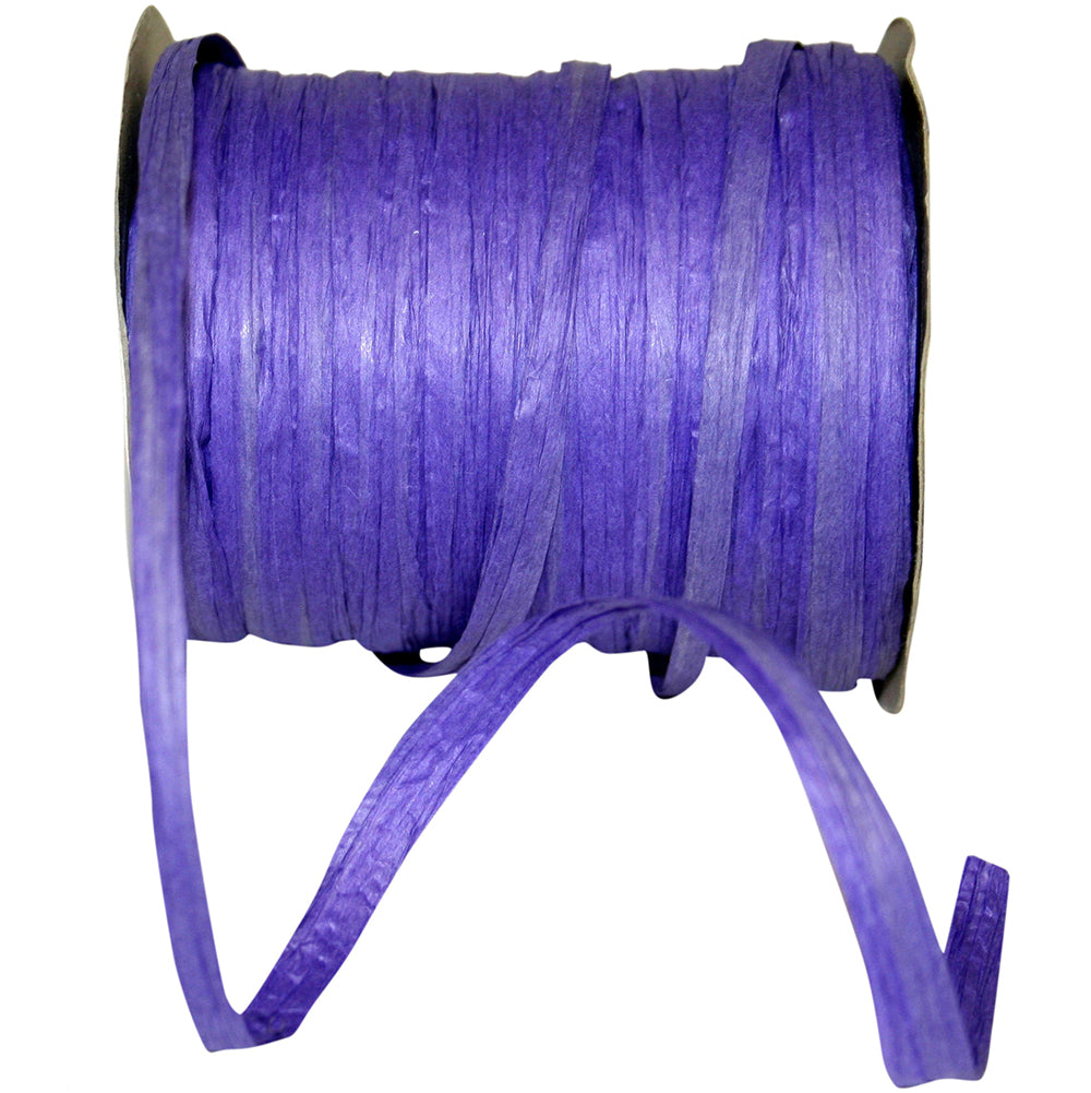 Purple Paper Raffia 1/4 Inch 100 Yards