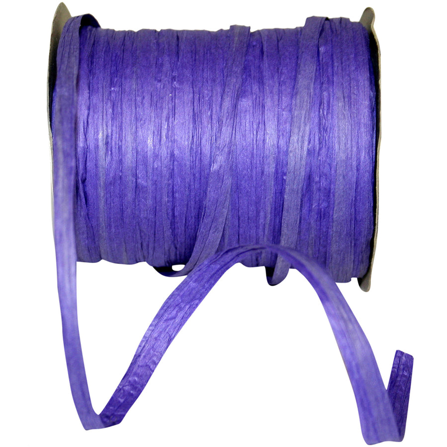 Purple Paper Raffia 1/4 Inch 100Yds