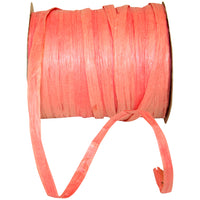 Salmon Paper Raffia 1/4 Inch 100Yds