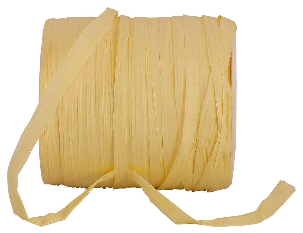 Maize Paper Raffia 1/4 Inch 100 Yards Firm Finish