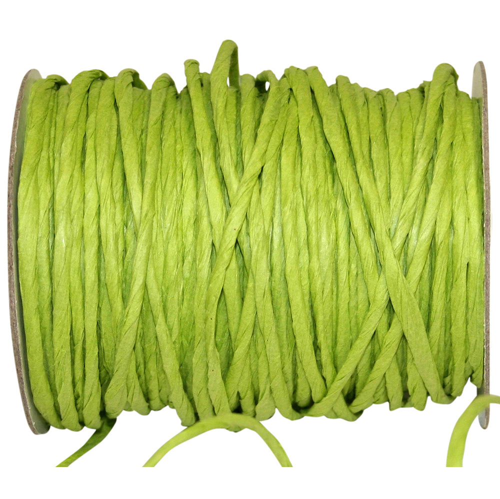 Wired Raffia Citrus 1/8 Inch 100 Yards Paper