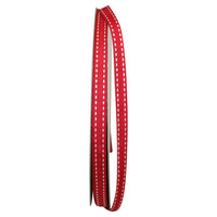 Red 3 8 Inch Grosgrain Saddle Stitch Ribbon for Wreaths & Bows