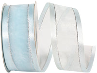 Light Sheer Satin Edge Metallic Ribbon 1-1/2 Inch 25Yds