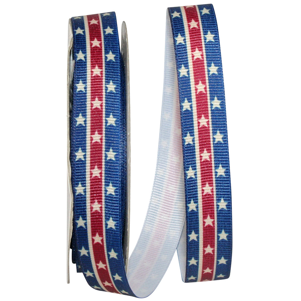 Natural 5 8 Inch Grosgrain Usa Ribbon for Wreaths & Bows