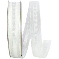 White 5 8 Inch Corsage Cutie Ribbon for Wreaths & Bows