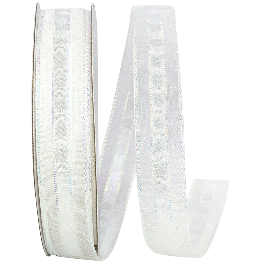 White 5 8 Inch Corsage Cutie Ribbon for Wreaths & Bows